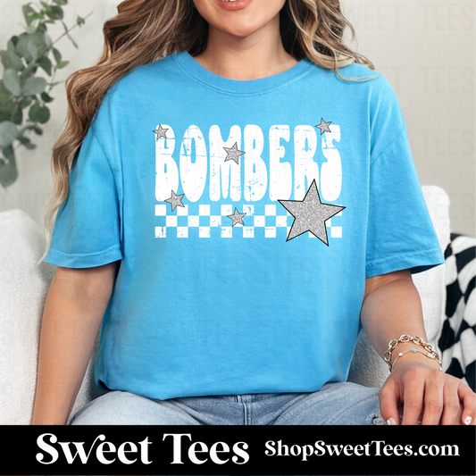 Bombers Grunge Checkered Star 059 tee