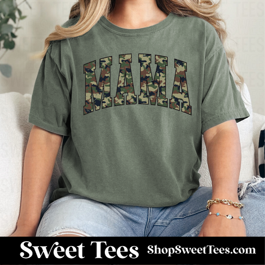 Camo Mama tee - Moss
