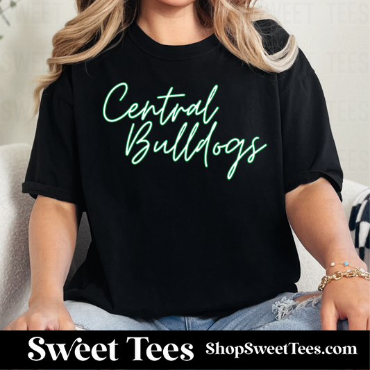 Central Script Outline 132 tee