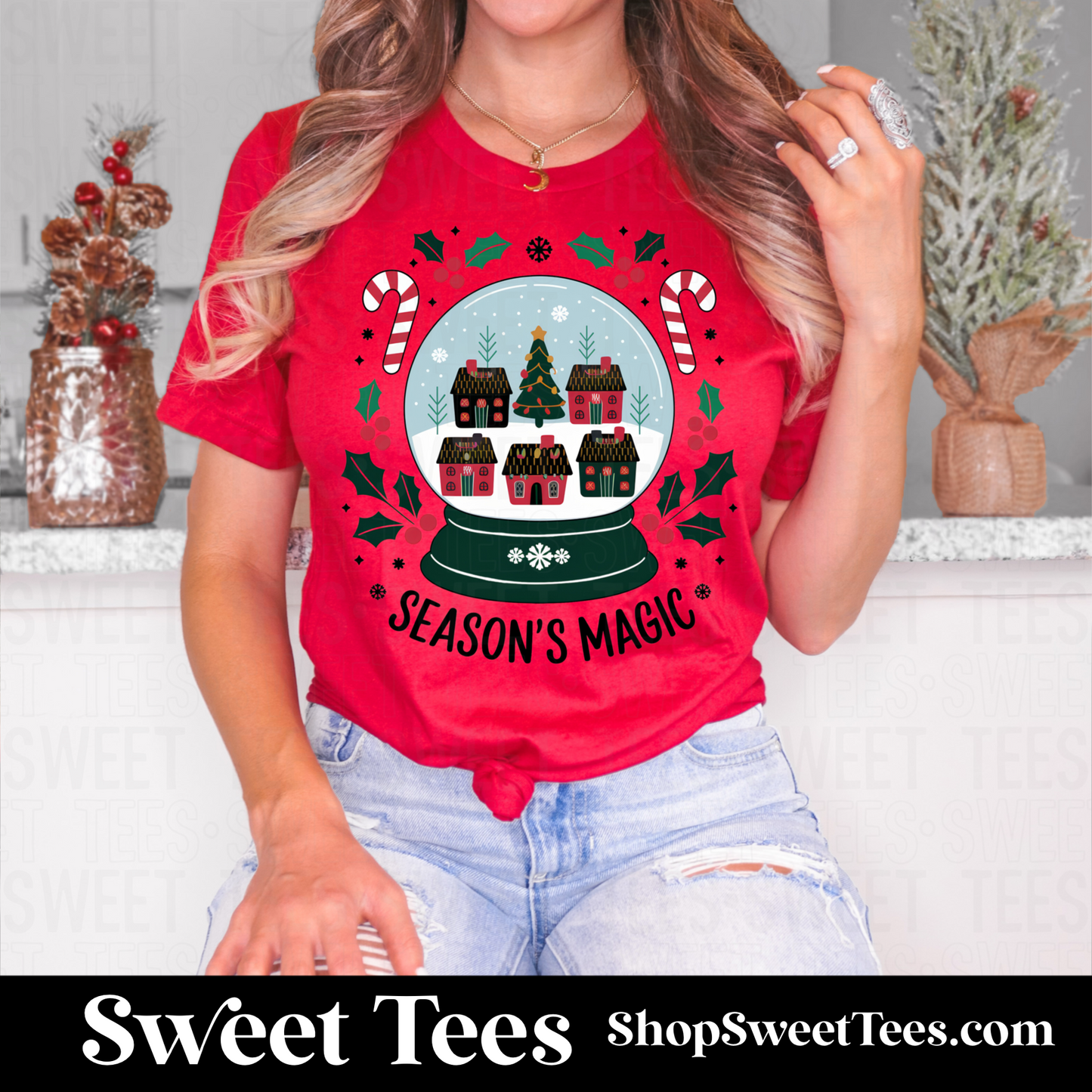 Season's Magic Snow Globe tee