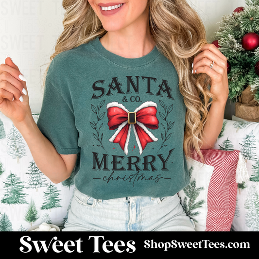 Santa & Co Bow tee