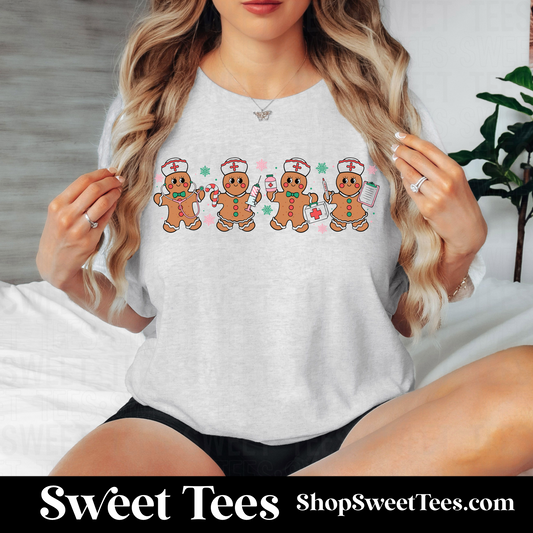 Gingerbread Nurse tee