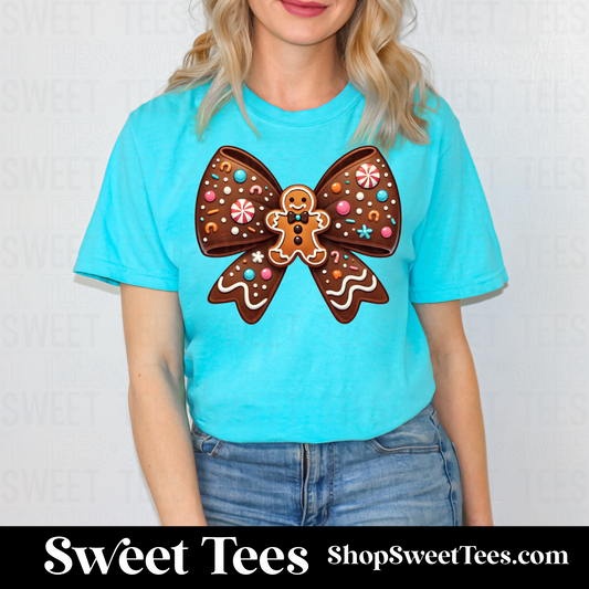 Gingerbread Bow tee