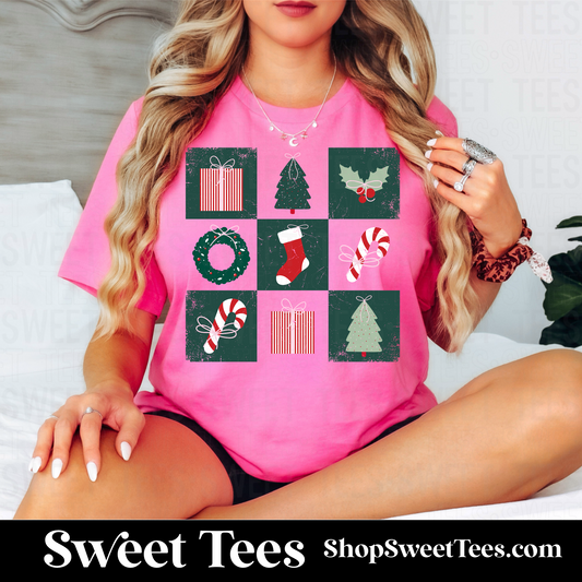 Checker Holiday tee