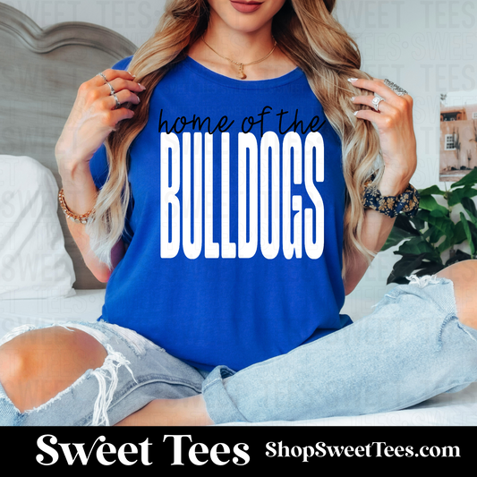 Home of the Bulldogs 092 tee - Royal
