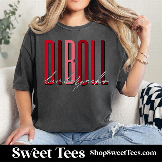 Diboll Ombre Script 135 tee