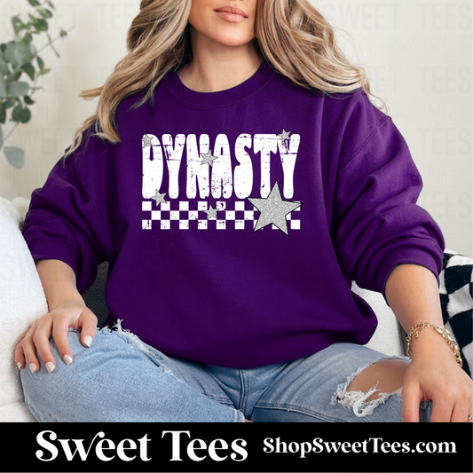 Dynasty Grunge Checkered Star 059 Sweatshirt