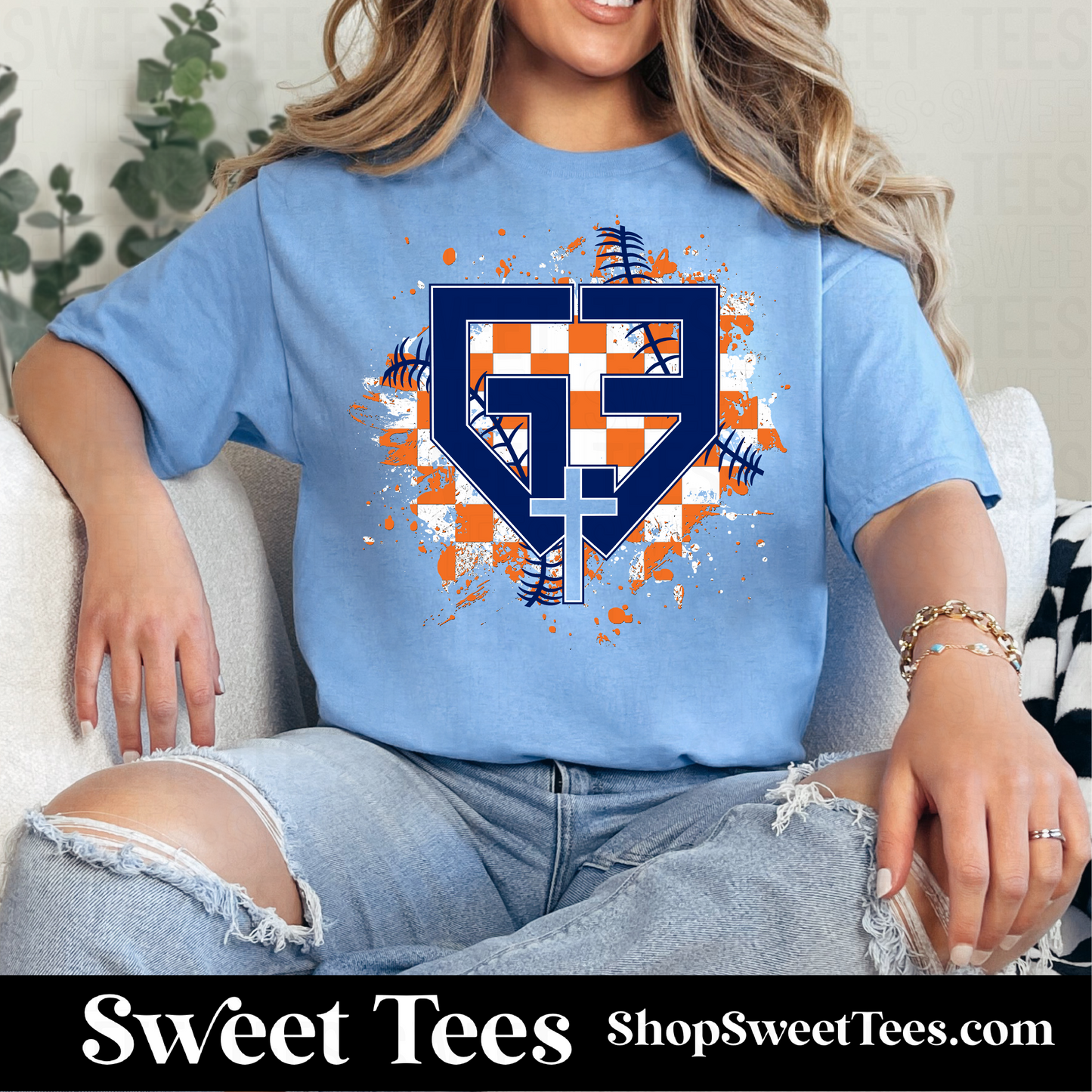 G3 Checker Spatter tee