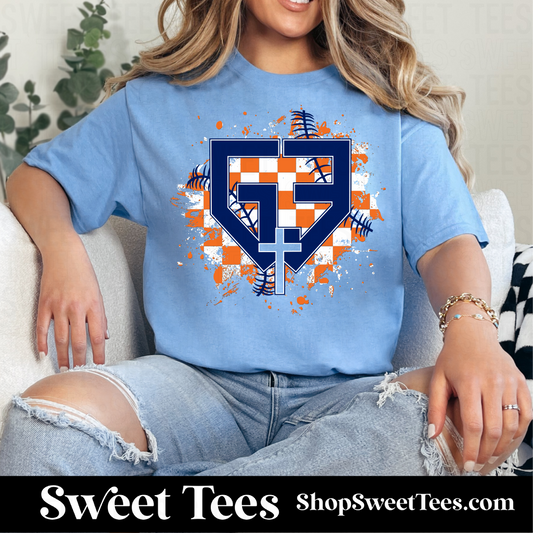 G3 Checker Spatter tee