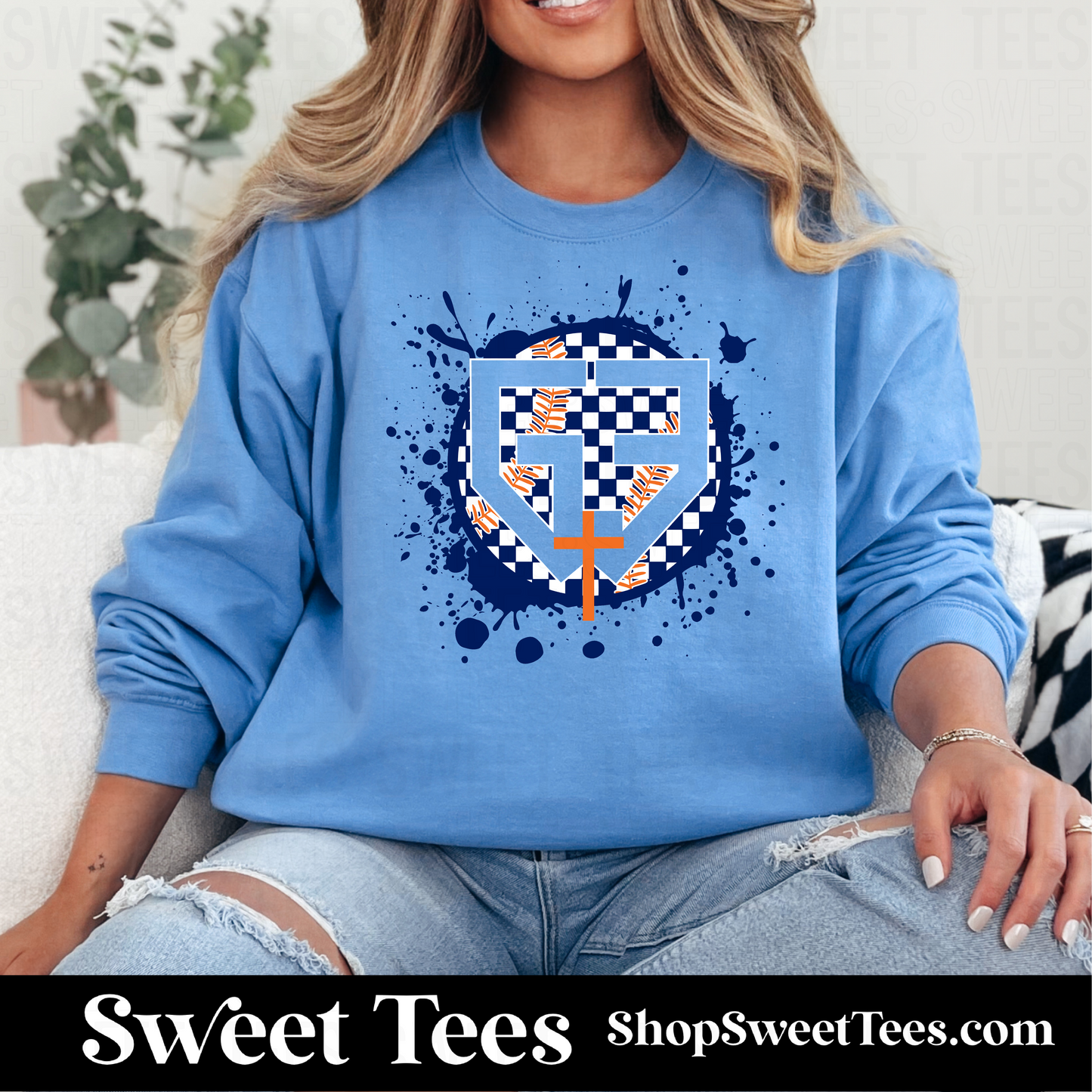 G3 Ink Spatter Checker Sweatshirt