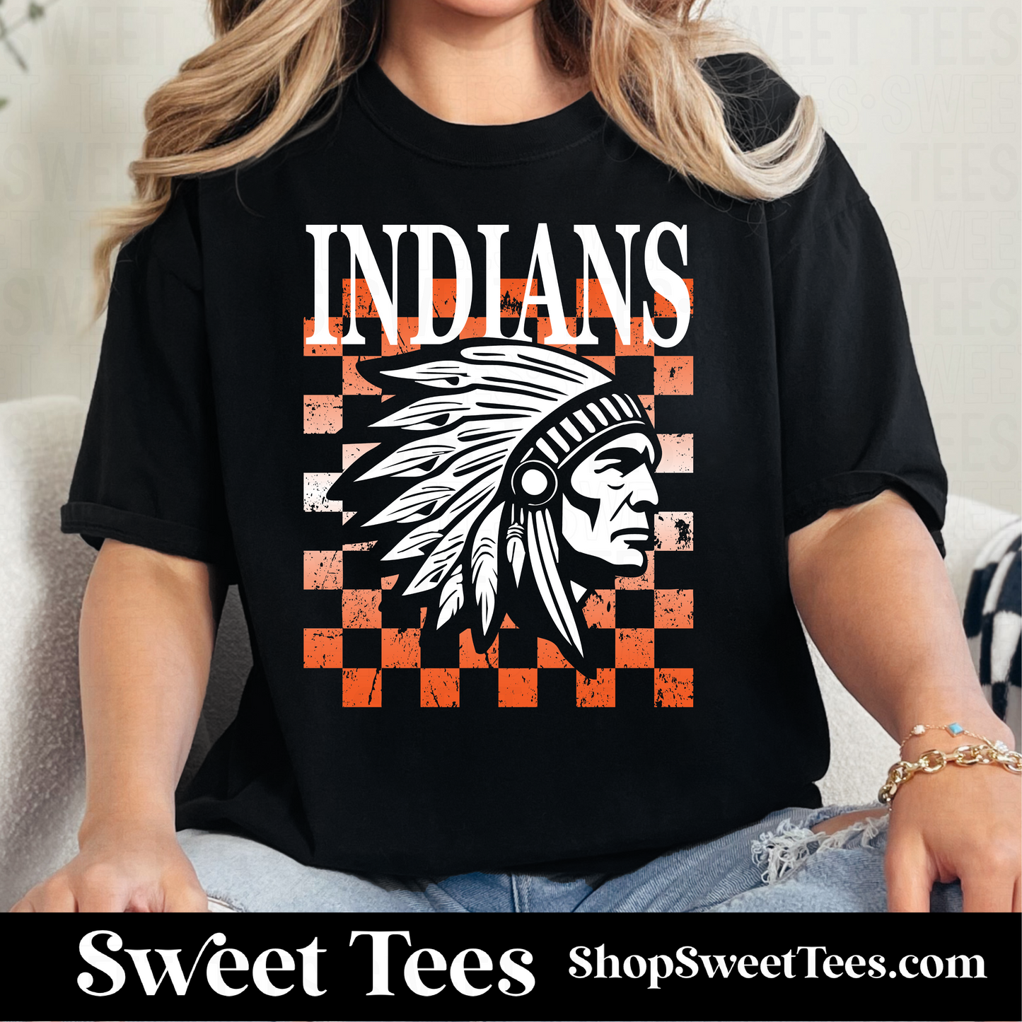 Grand Saline Checker Spirit Mascot 138 tee