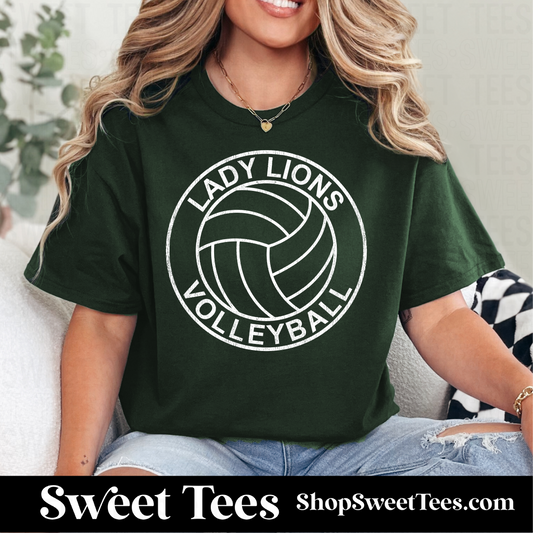 Lady Lions Volleyball Old School 149 tee