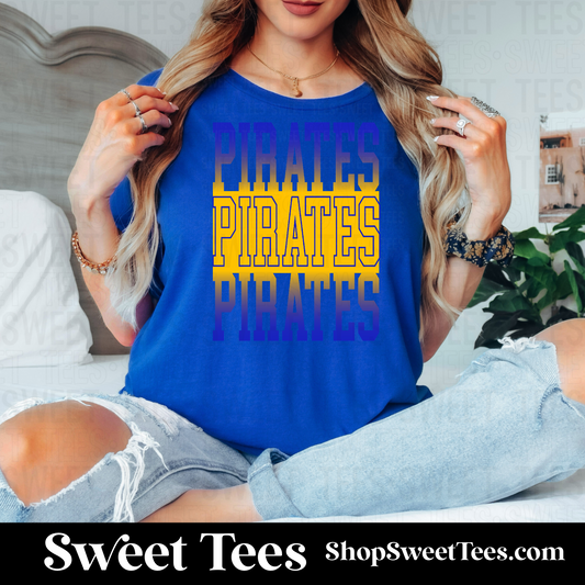 Leggett Pirates Ombre Outline 072 tee
