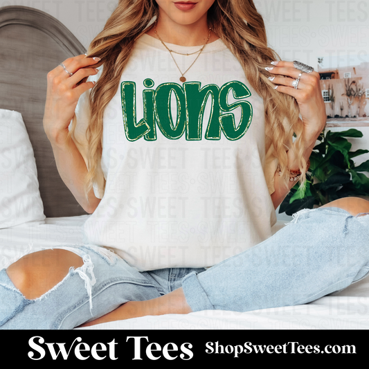 Lions Gold Lined 075 tee
