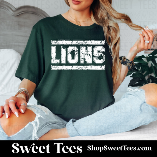 Lions Grunge 079 tee - Forest