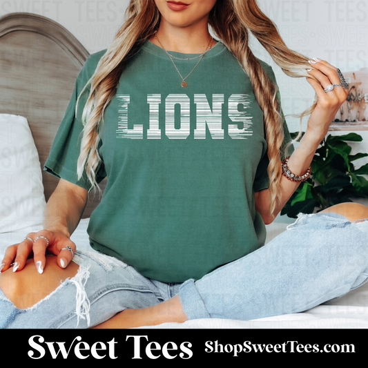 Lions Scratched 081 tee - Comfort Colors