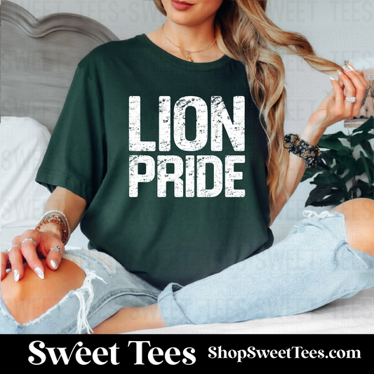 Lion Pride Grunge 086 tee - Forest