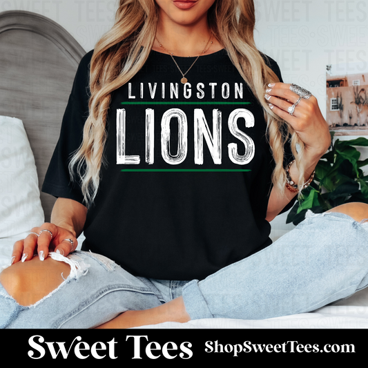 Lions Painted Letters 094 tee