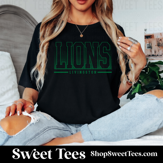 Lions Halftone 096 tee