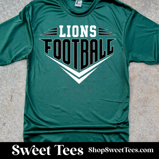 Lions Football 100 Drifit tee