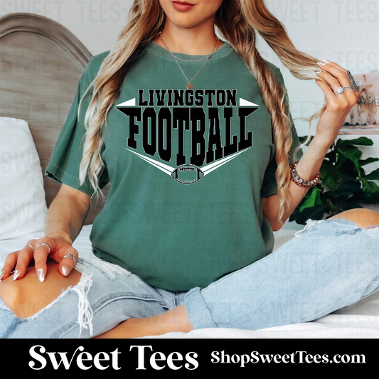 Livingston Football 101 tee - Comfort Colors