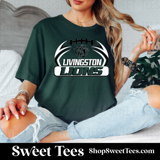 Lions Geo Football 106 tee