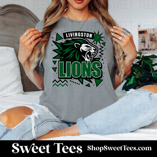 Lions Retro Mascot 112 tee