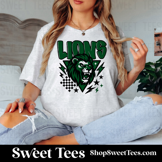 Lions Retro Mascot 114 tee