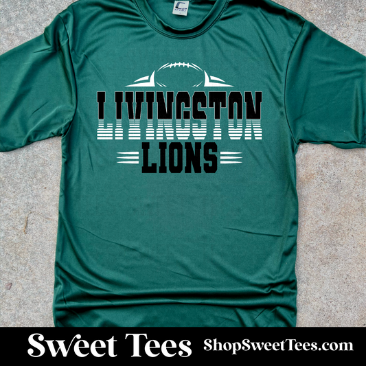 Lions Sliced Football 124 Drifit tee