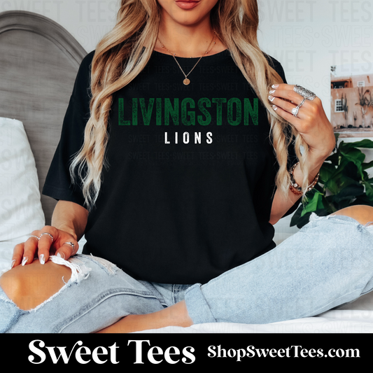 Livingston Lions Vintage Rough 142 tee
