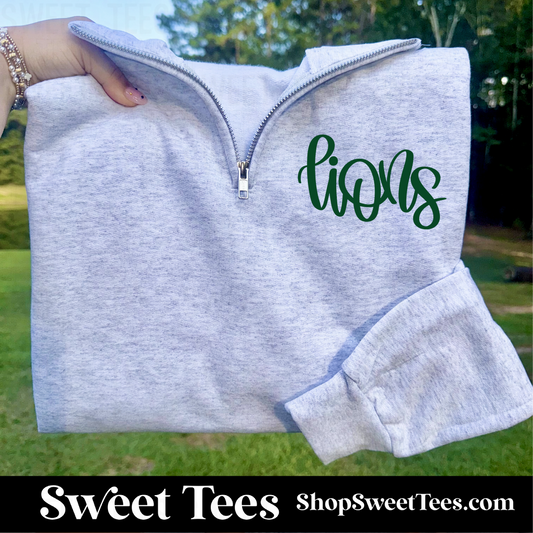 Scripty Lions 400 Quarter Zip Pullover