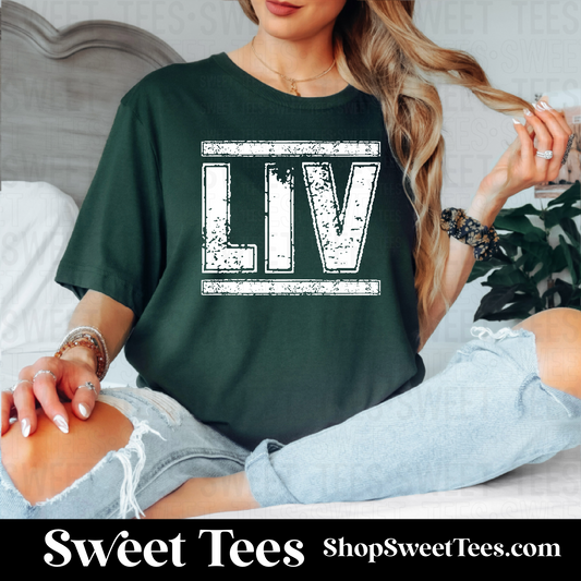 LIV Grunge 079 tee - Forest