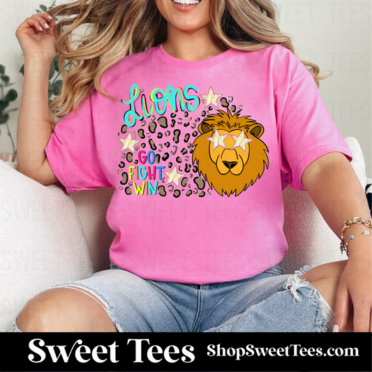 Lions Preppy Leopard tee