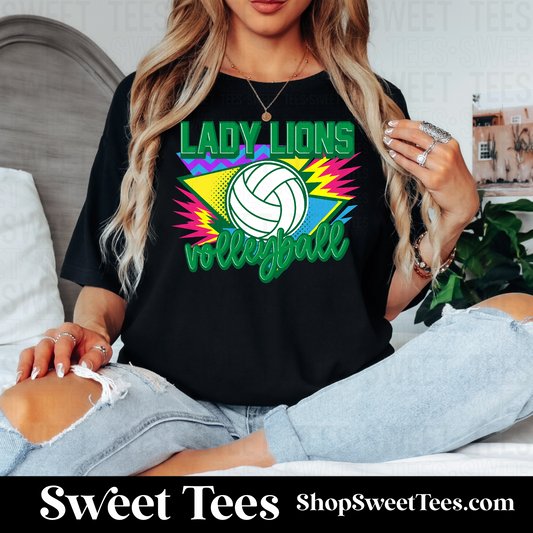 Lady Lions Retro Volleyball 115 tee