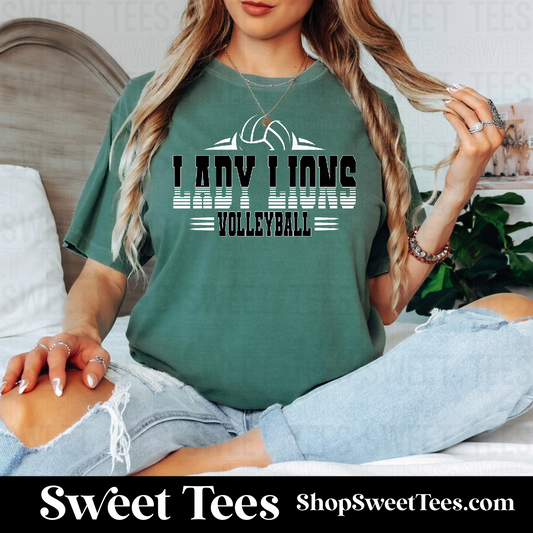 Lady Lions Volleyball 125 tee - Comfort Colors