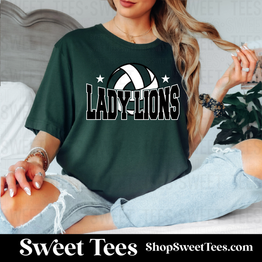 Lady Lions Volleyball Lower Arch 139 tee