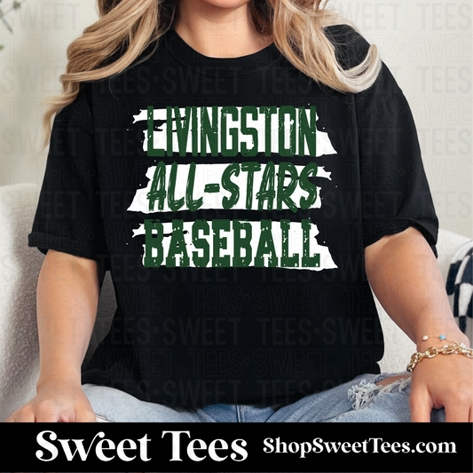 Livingston All-Stars Baseball Grunge 105 tee