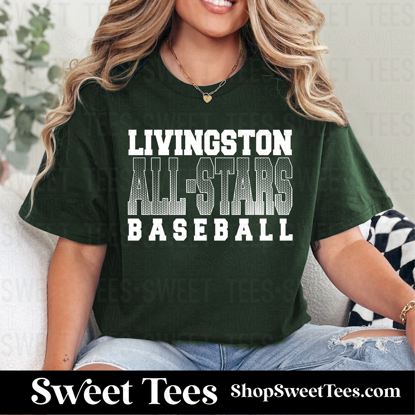 Livingston All-Stars Baseball Varsity Halftone 119 tee