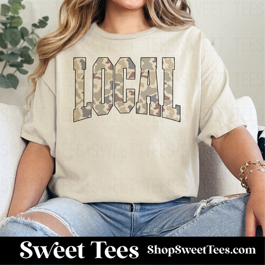 Camo Local tee