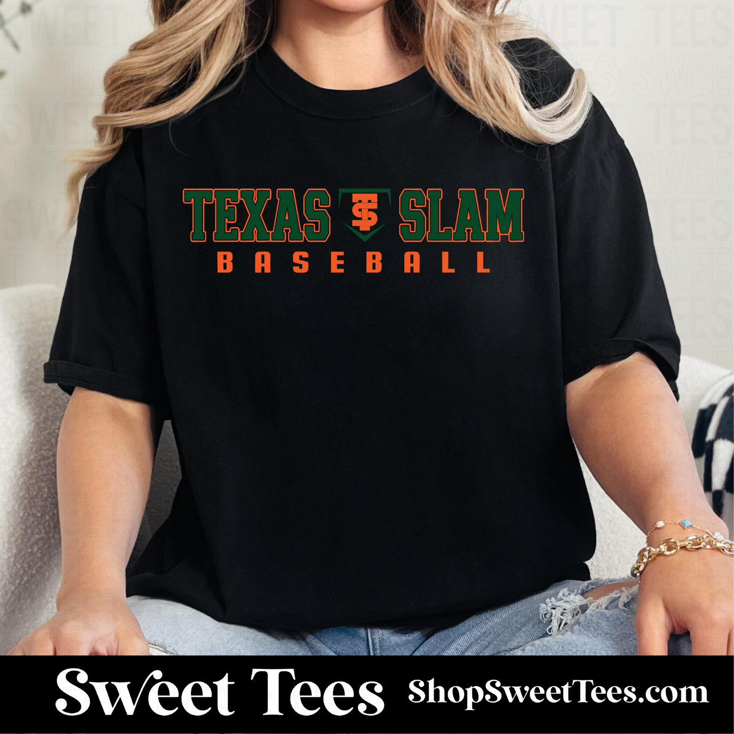Texas Slam Baseball 088 tee - Black