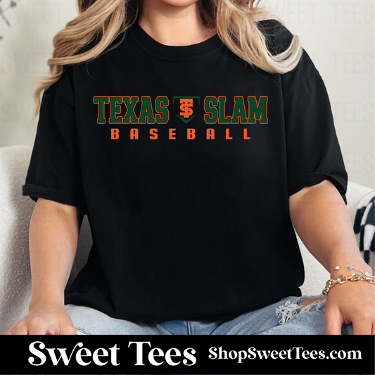 Texas Slam Baseball 088 tee - Black