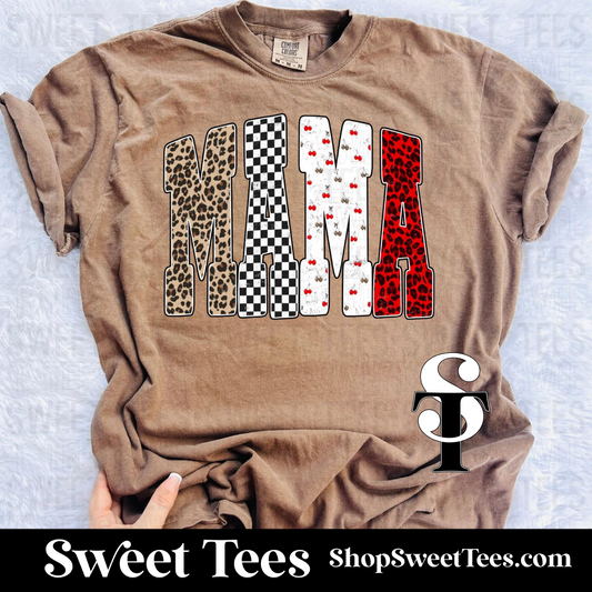Multiprint Mama tee
