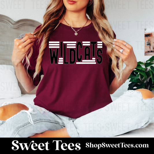 Wildcats Stagger Spirit 065 tee - Maroon