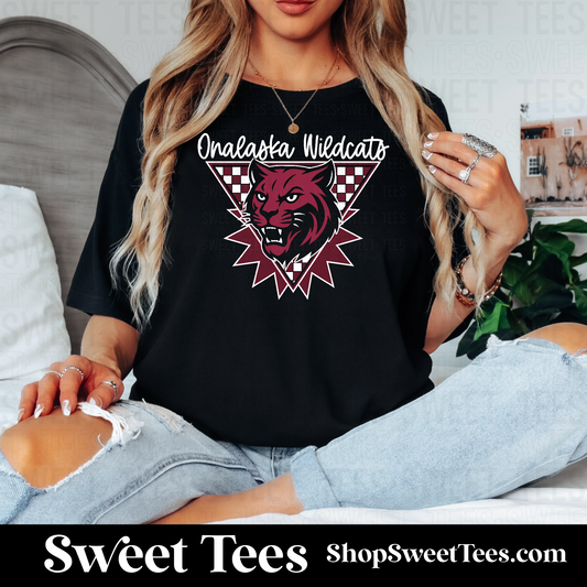 Onalaska Retro Mascot 118 tee