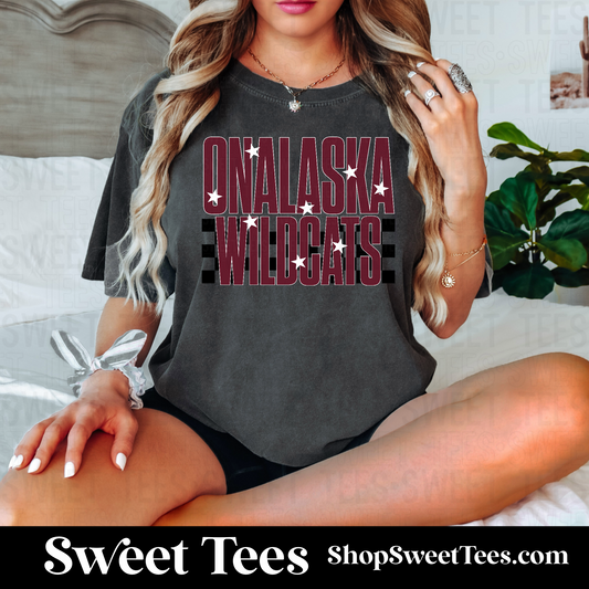 Onalaska Checkered Stars 134 tee