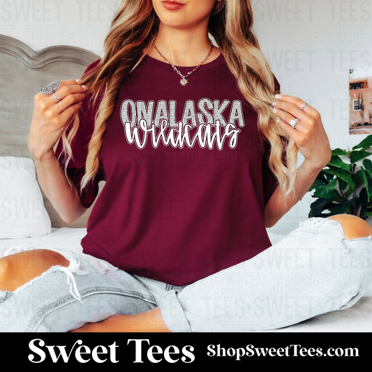 Onalaska Dotted Alpha Script 137 tee