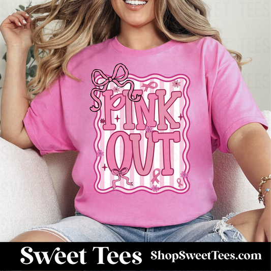 Pink Out Coquette Frame tee