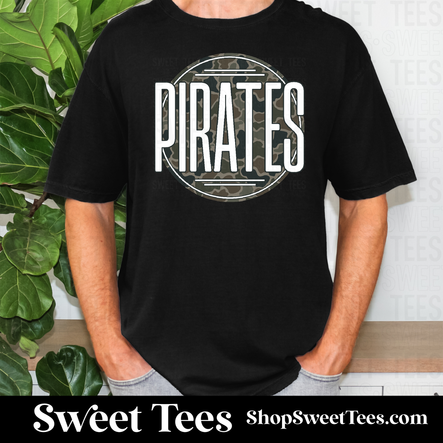 Pirates Old School Camo Circle 080 tee