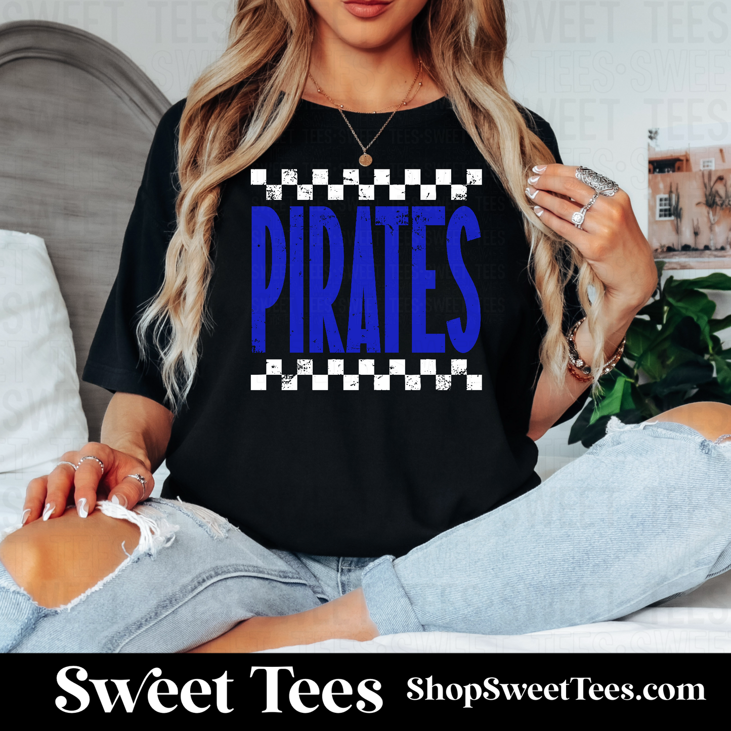 Pirates Distress Checker 061 tee
