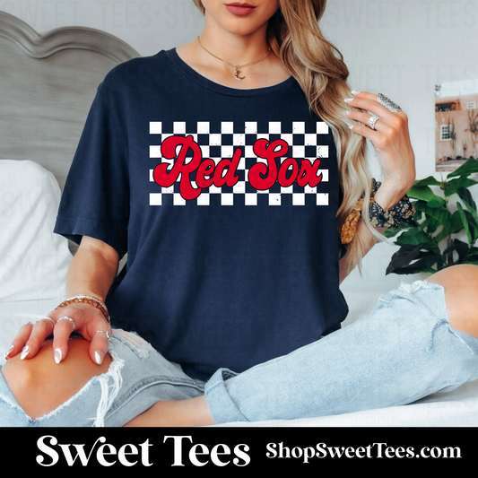 Red Sox Checker tee